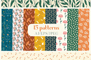 Vintage Botanicals & Wildflowers Set, an Illustration by Inez Jestine (Thumbnail 6 of 9)