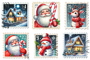 Christmas Postage Stamp Png, an Illustration by Designking (Thumbnail 2 of 4)