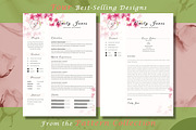 Resume CV Bundle Flower Collection, a Resume Template by Showy68 Template (Thumbnail 6 of 7)
