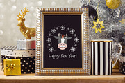 Christmas Cow face svg clipart, an Object Graphic by KupalinaArt (Thumbnail 6 of 6)