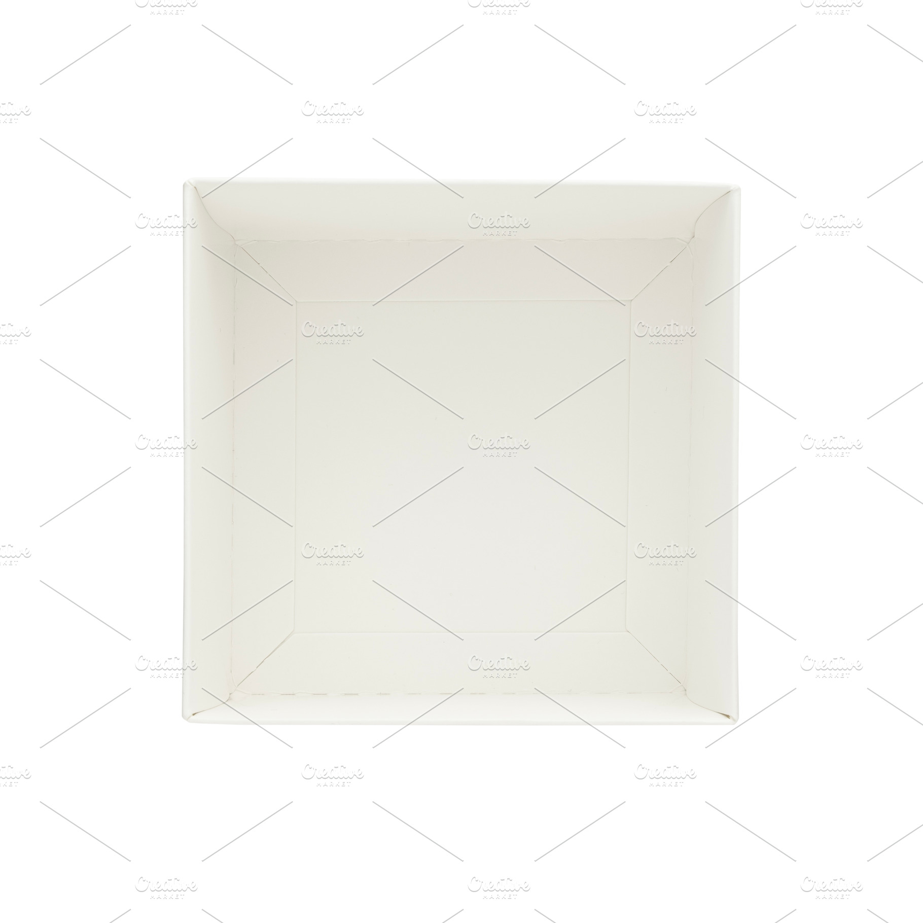 Empty cardboard white box isolated, a Background Photo by BOOCYS