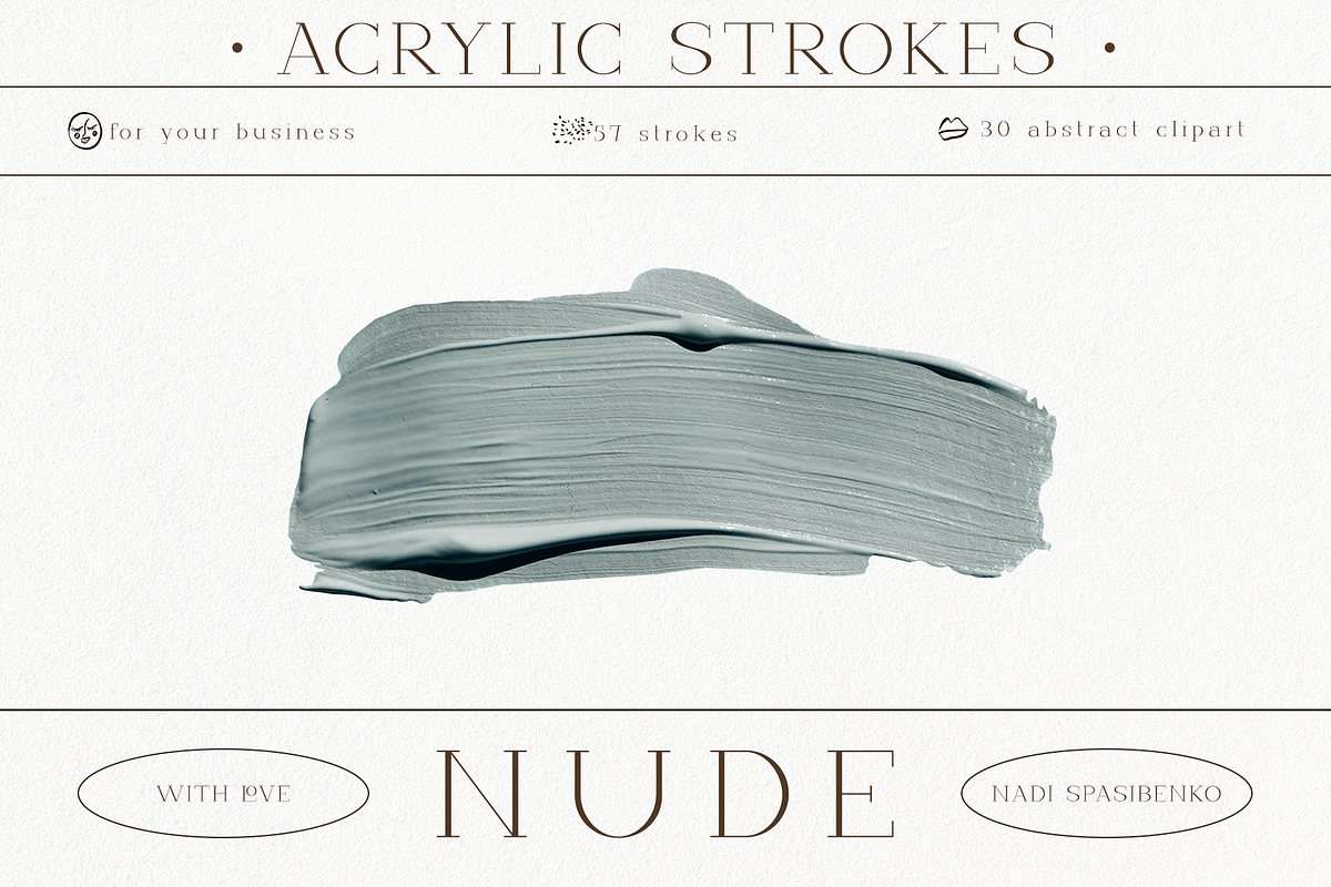 Nude. Acrylic Strokes, an Object Graphic by nadispasibenko (Photo 6 of 7)
