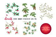 Christmas Wreath Elements Set, an Object Graphic by Elen-Lane (Thumbnail 6 of 6)