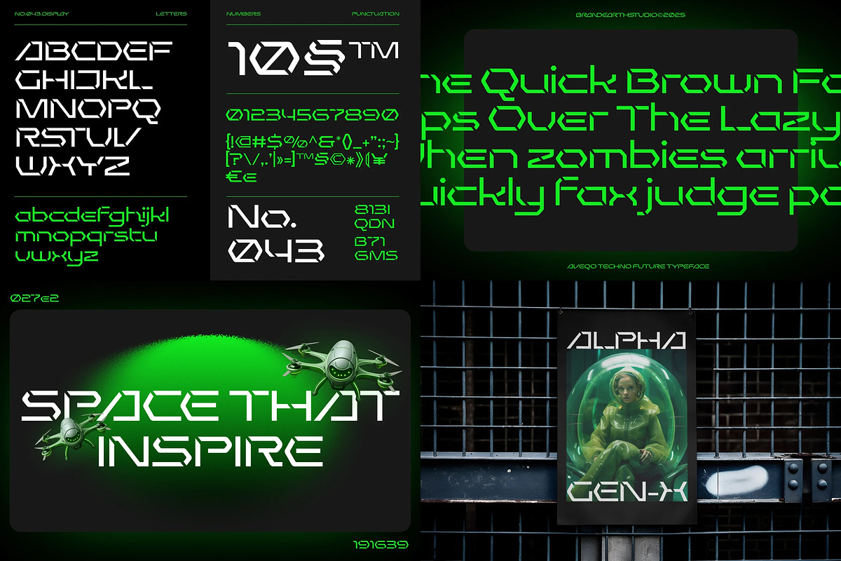 Techno – 8 Font Bundle, a Sans Serif Font by Brand Earth (Photo 8 of 9)