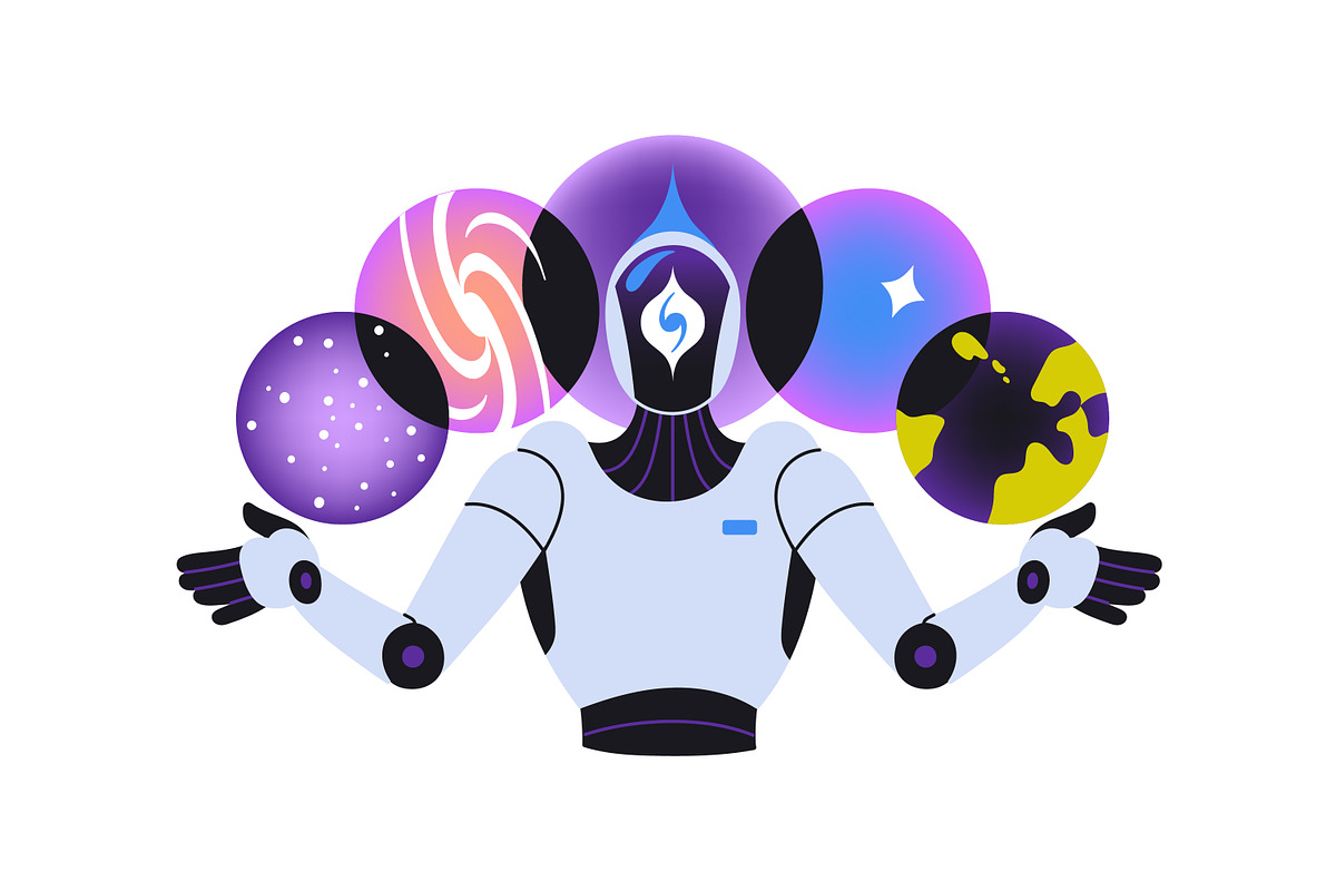 Artificial intelligent concept set, a Technology Illustration by PaperTrident (Photo 3 of 9)