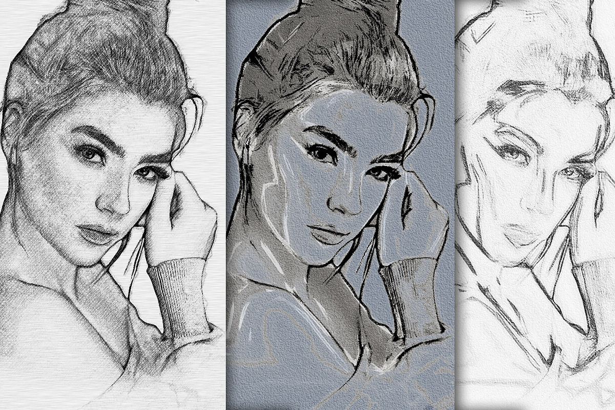 25 Master Class Charcoal Effects, an Action Add-On by Pencil Pixels (Photo 4 of 16)