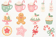 Retro Christmas Clipart Holiday PNG, a Seasonal Illustration by SugarCloudStudioArt (Thumbnail 6 of 7)
