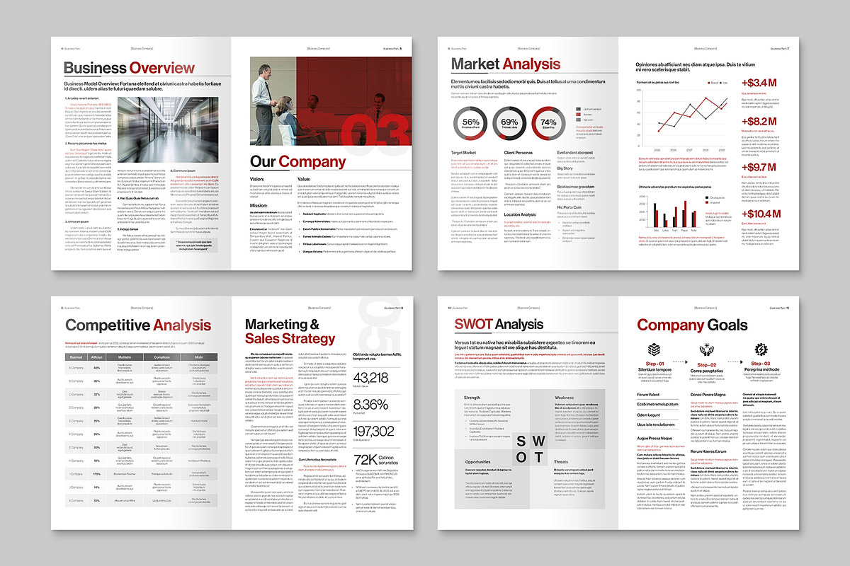 Business Plan Template, a Brochure Template by BrandPacks