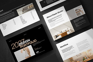 Design Portfolio Landscape Template, a Brochure Template by Pixelpick