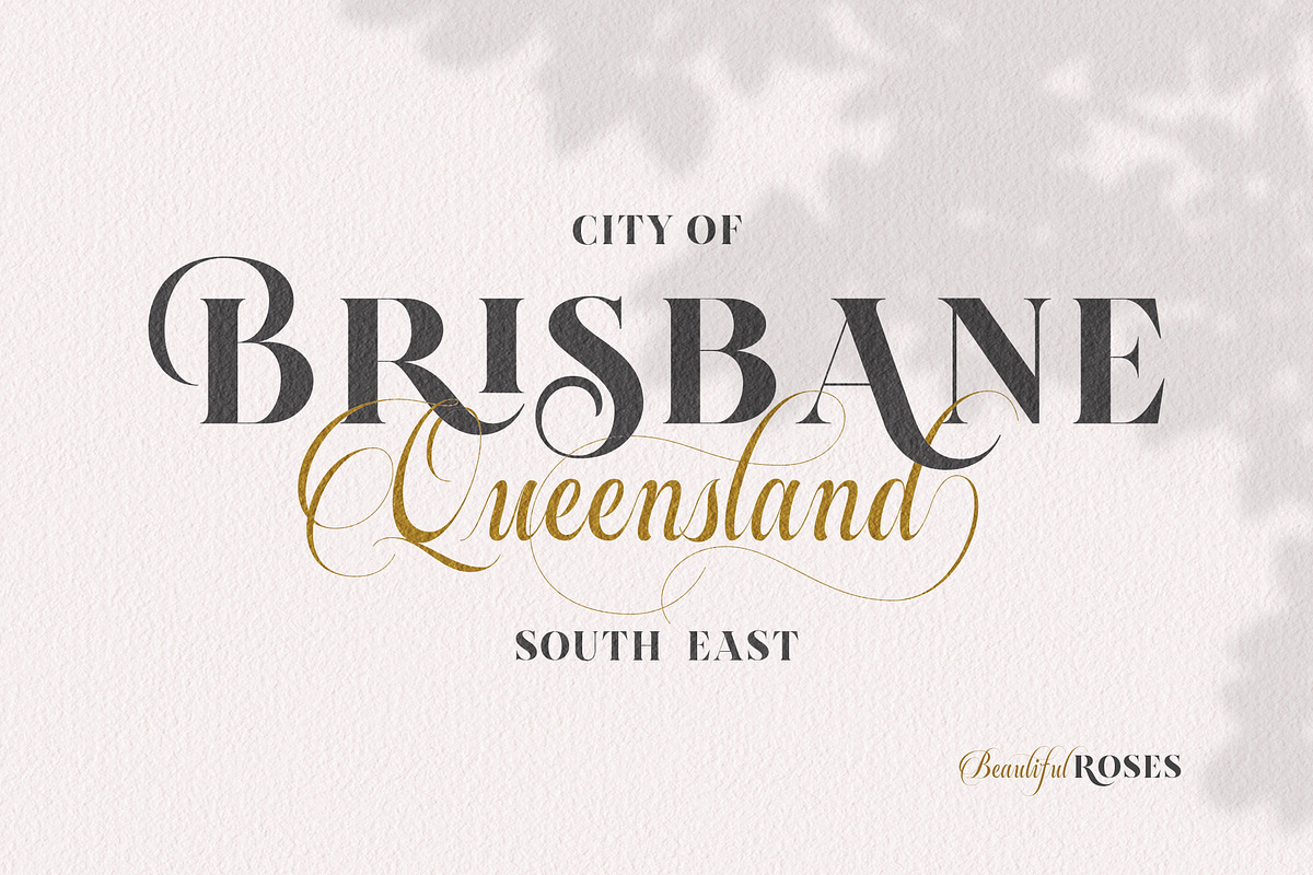 Beautiful Roses - Font Duo preview 2