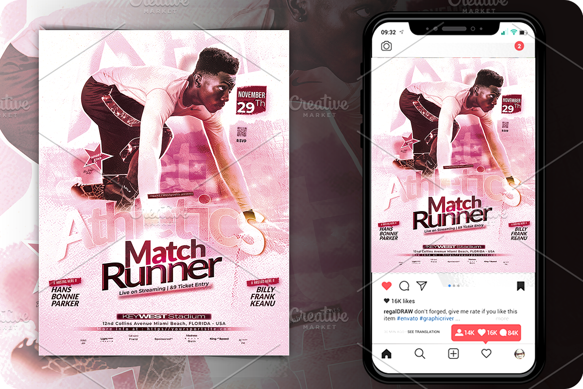 Athletics Sport Flyer, a Flyer Template by regalDRAW (Photo 1 of 2)