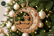 Nativity Sheet Music Ornaments SVG, a Decorative Illustration by svgocean (Thumbnail 5 of 6)