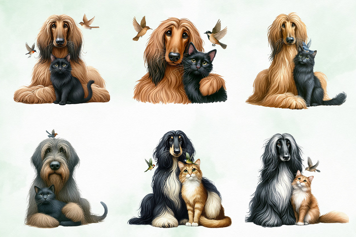 Quirky Dog And Cat Friendship, an Illustration by Creative Art (Photo 6 of 6)