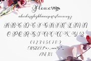 Flower Script Font, a Script Font by Densu Creative (Thumbnail 8 of 9)