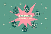 Retro Christmas Ornaments, an Object Graphic by Graphic Goods (Thumbnail 2 of 10)