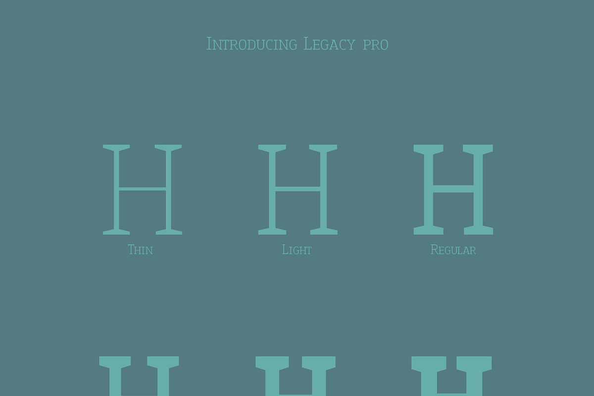 Legacy'17 Pro Typeface preview 2