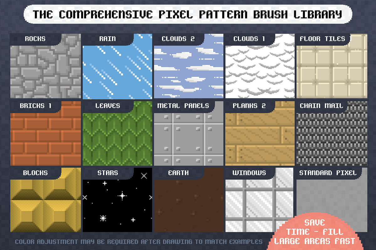 Pixel Perfect - 8-bit Tool Kit, a Brush Add-On by The Artifex Forge (Photo 8 of 14)