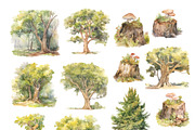 Woodland Bundle, an Animal Illustration by TheCuteShop (Thumbnail 8 of 12)
