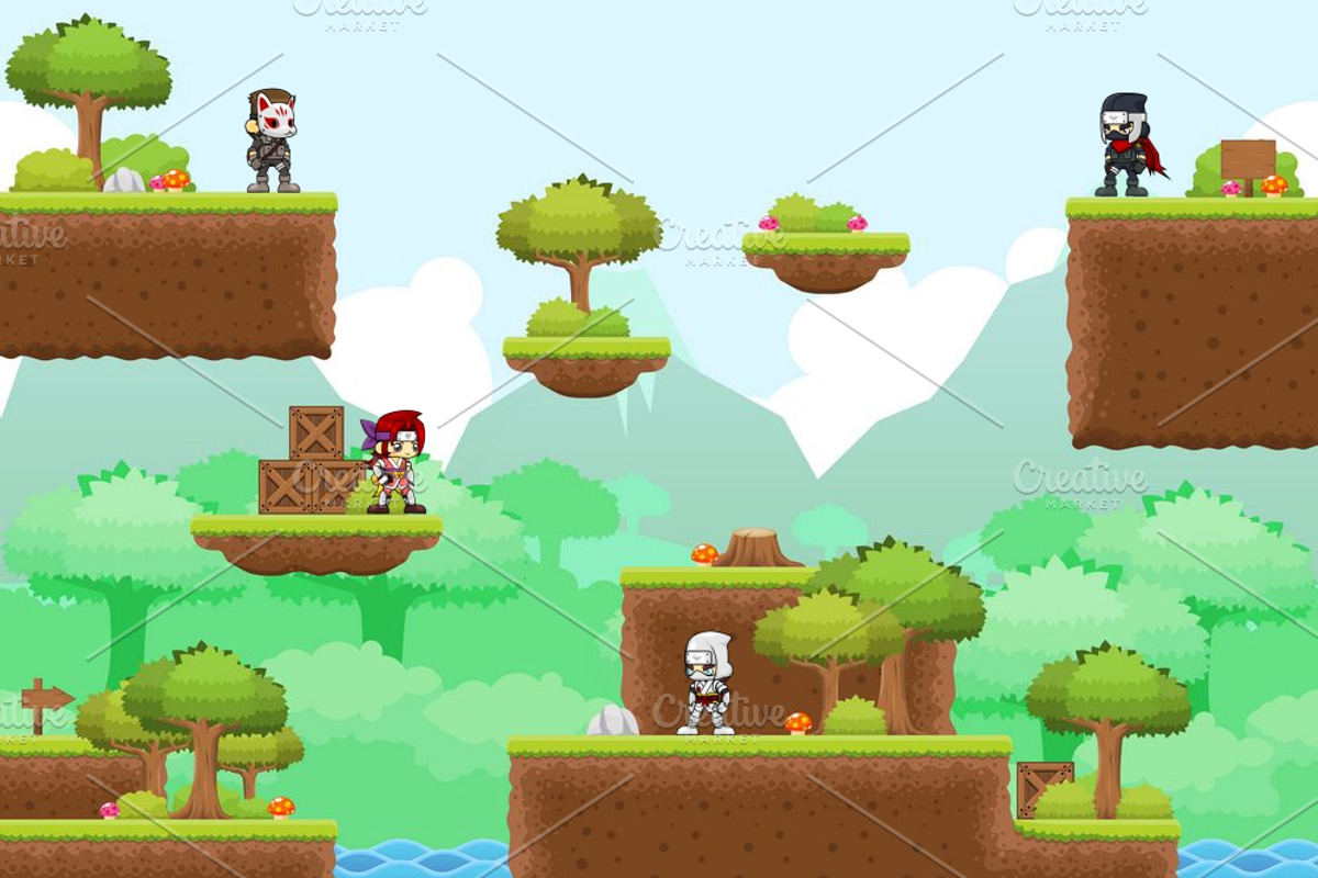 The Ninja - Game Sprites, an Illustration by pzUH (Photo 5 of 5)