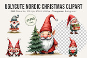 UglyCute Nordic Christmas Clipart, an Illustration by Artnoy (Thumbnail 1 of 8)