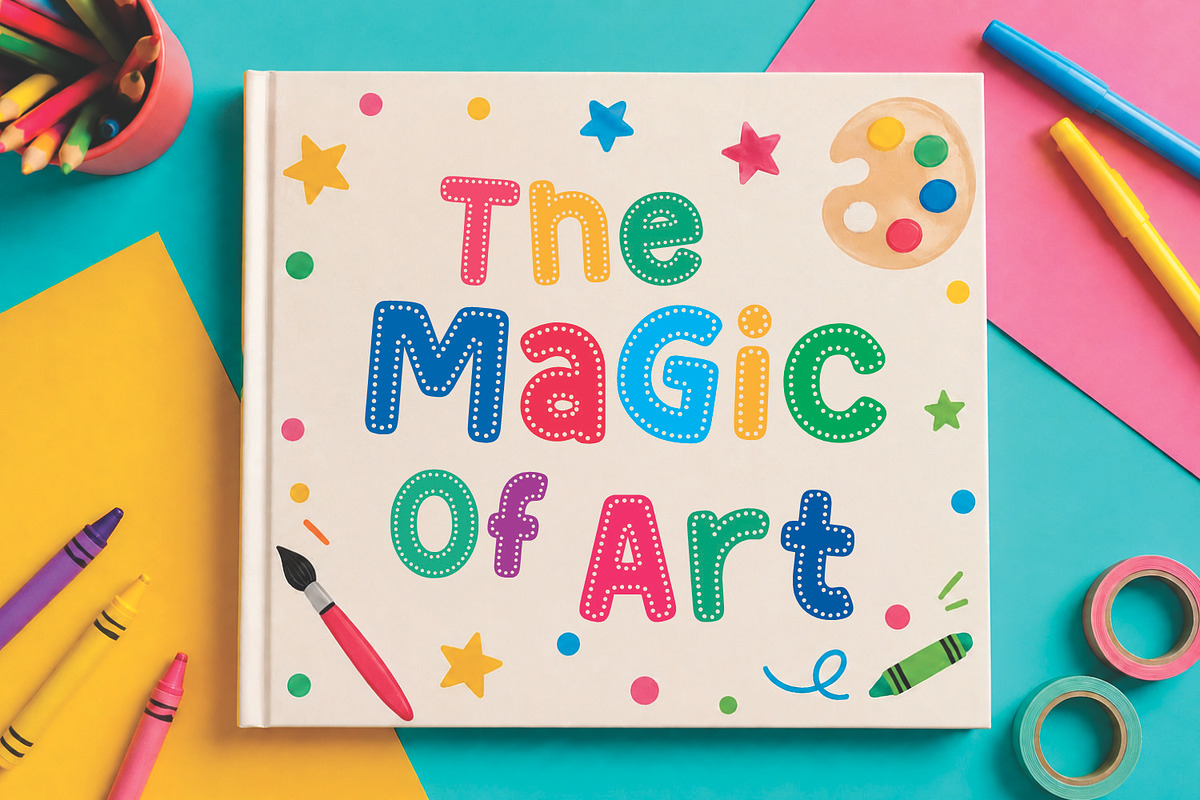 Rainbow Dots - Sticker Font, a Handwritten Font by Mozatype (Photo 5 of 10)