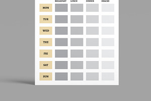 Healthy Meal Planner Layout