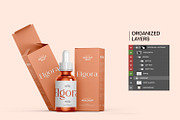 Serum Dropper Bottle with Box Mockup, a Packaging Mockup by RamStudio2 (Thumbnail 8 of 10)