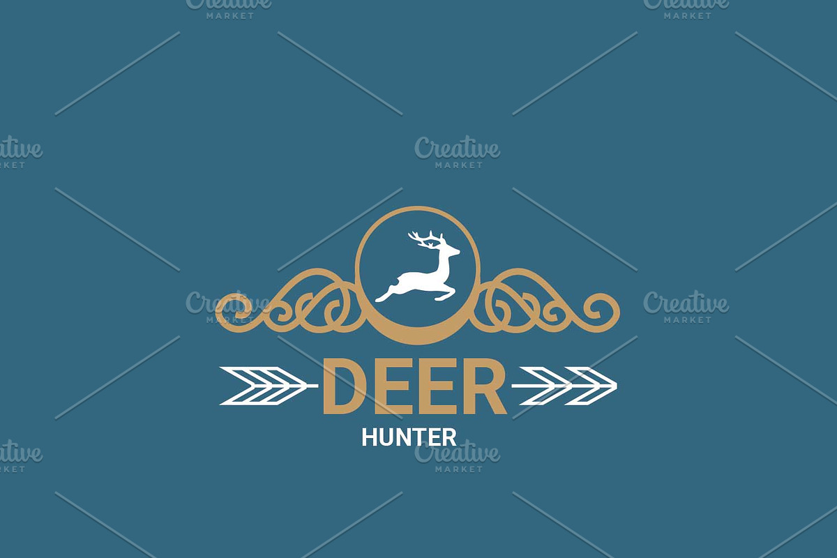 DEER HUNTER Logo, a Branding & Logo Template by Design_Creator (Photo 4 of 5)