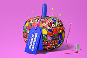 Funky Autumn: illustration & pattern, a Seasonal Illustration by marmarina (Thumbnail 2 of 12)