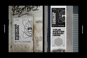 Urban Poster Wall Mockups 3