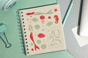 Ocean Charms Clip Art & Patterns, a Graphic by madeillus (Thumbnail 4 of 9)