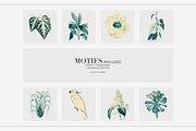 Botanical Floral Patterns & Motifs, a Pattern Graphic by LEAFure (Thumbnail 9 of 10)