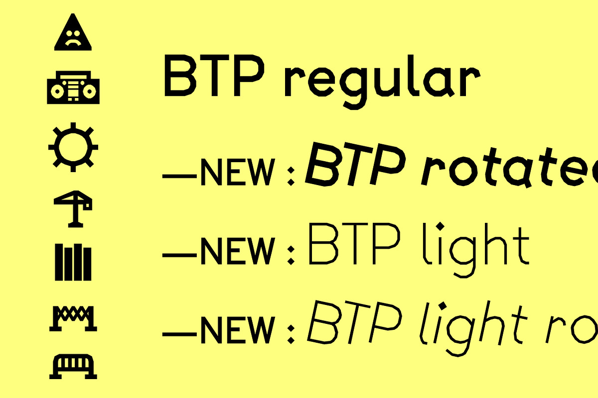 BTP, a Sans Serif Font by A is for... (Photo 5 of 5)