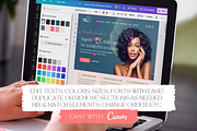 Canva Website Template Beauty, a Landing Page Template by vectorocean (Thumbnail 8 of 11)