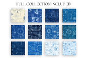 Vintage Blueprint Patterns, a Pattern Graphic by Artful Assets Boutique (Thumbnail 2 of 4)