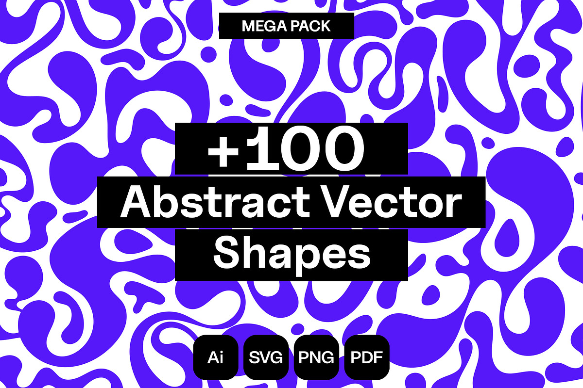 +100 abstract decorative shapes, an Object Graphic by MindMuse (Photo 1 of 15)