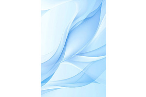 Abstract light blue wave pattern, an Illustration by Lermont51