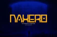 Naxero | Futuristic Typeface