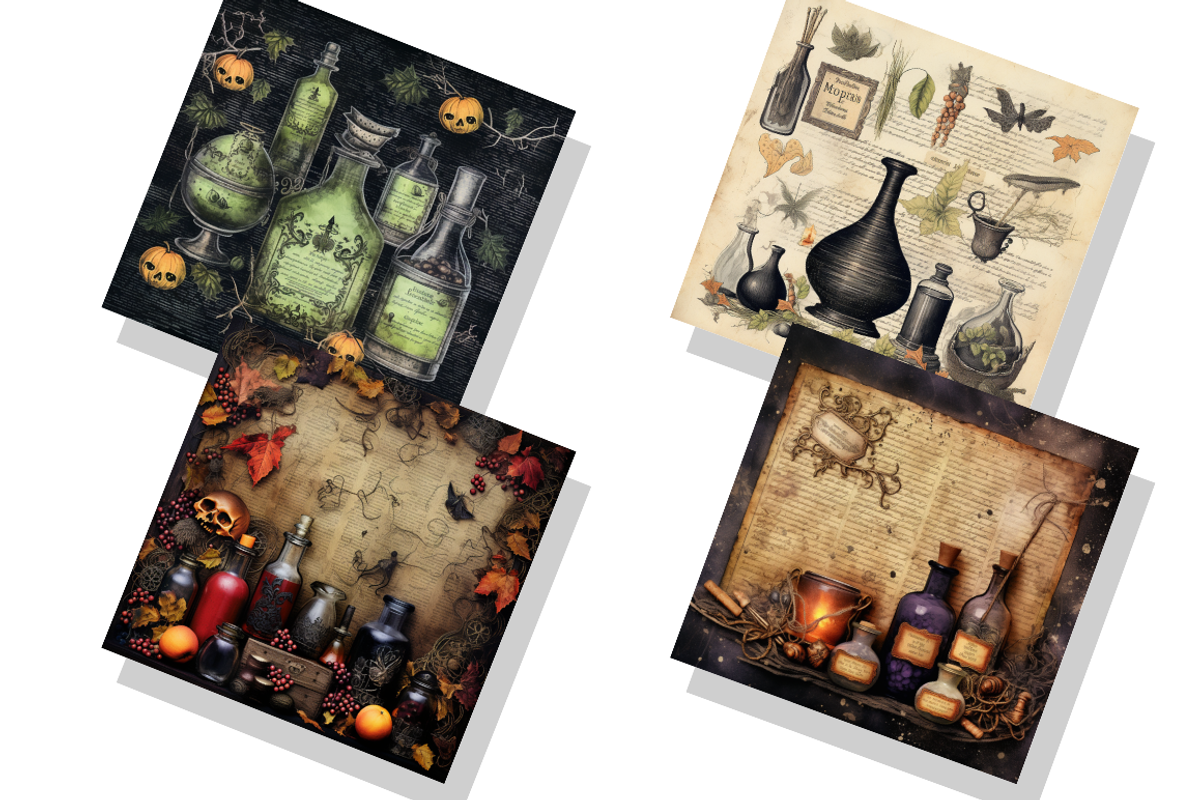 Witchs Potion Scrapbook, an Object Graphic by Regulrcrative (Photo 3 of 5)