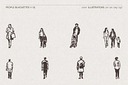 Urban People Silhouette Illustration, a Person Illustration by TheMountBirdStudio (Thumbnail 3 of 9)