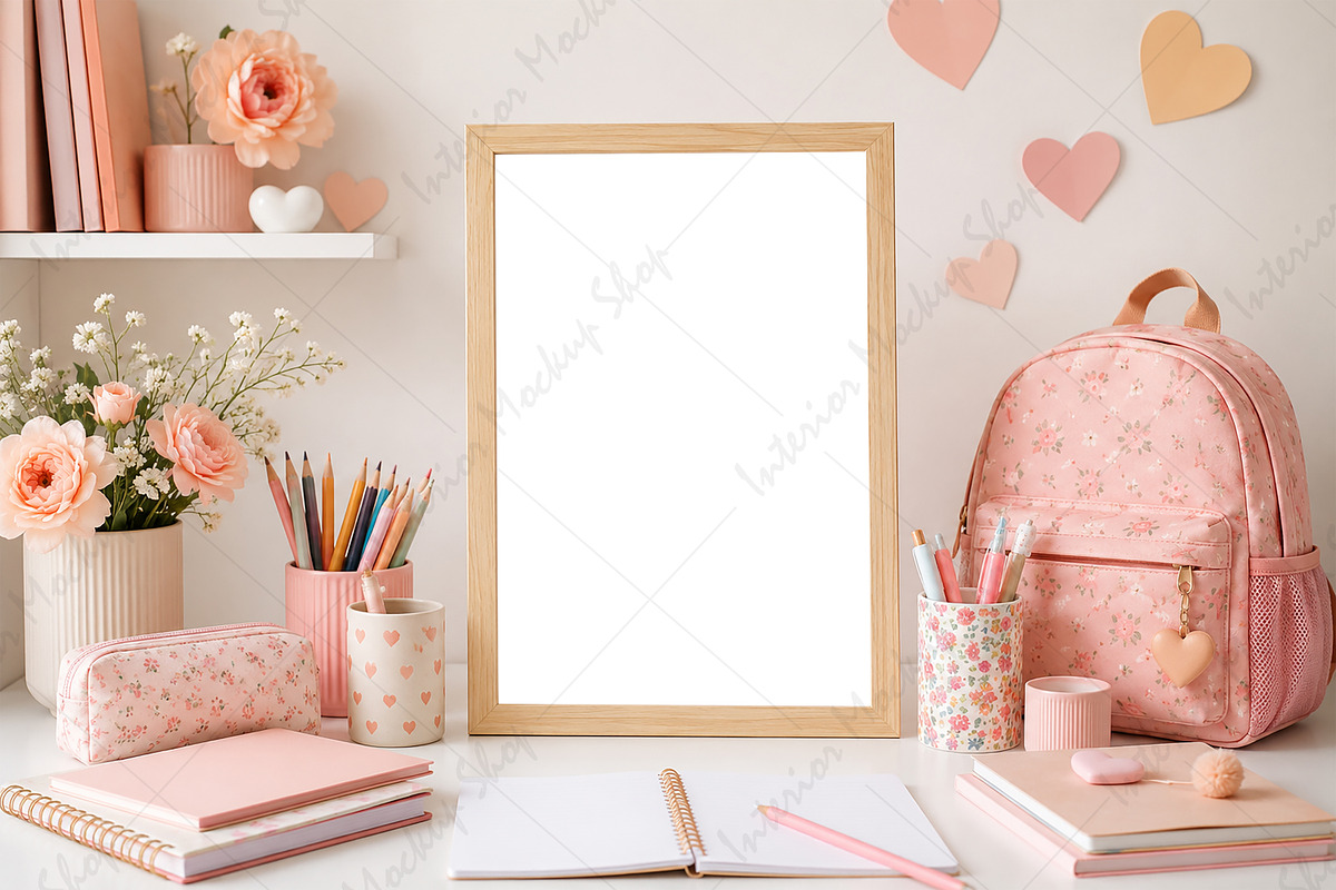 Canva Frame Mockup Kids Room Poster, a Poster Template by Mockup Shop (Photo 2 of 2)