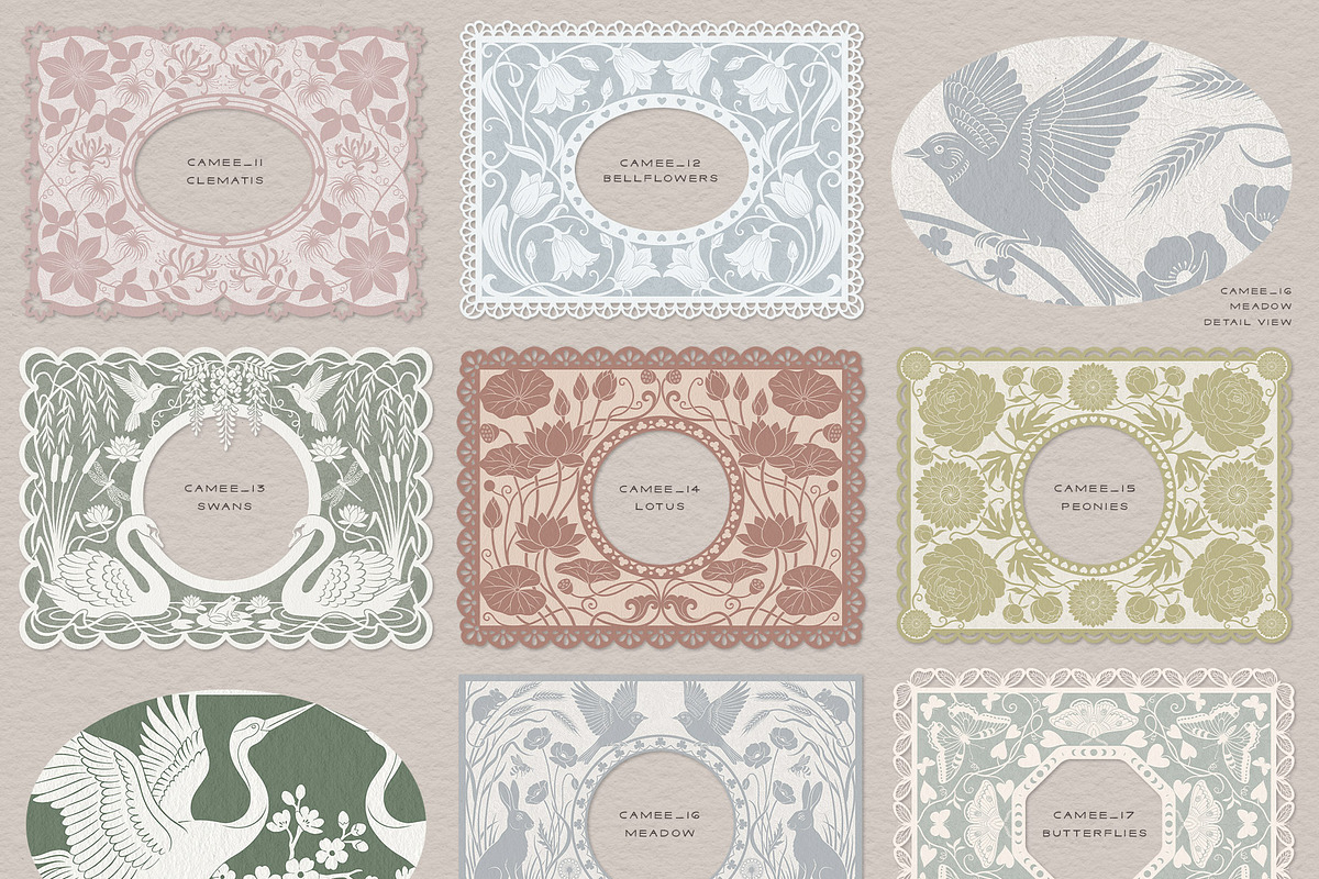 Camee - Ornamental Papercut Frames, an Object Graphic by alonahaidash (Photo 14 of 18)