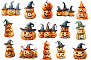 Halloween Pumpkin Clipart, an Illustration by Designworld (Thumbnail 2 of 5)