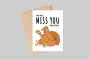 Thanksgiving turkey with pie, a Decorative Illustration by Queen of Infographics (Thumbnail 1 of 2)