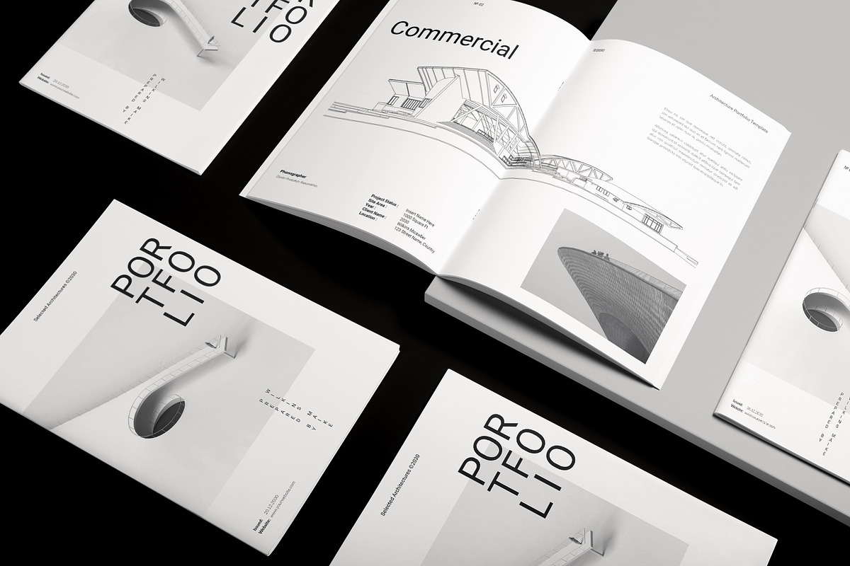 Architecture Portfolio Template, a Brochure Template by DesignCrest (Photo 2 of 18)