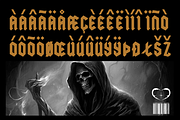 GRIND MODERN BLACKLETTER METAL FONT, a Blackletter Font by dansdesign (Thumbnail 4 of 7)