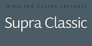 Supra Classic, a Sans Serif Font by Wiescher-Design (Thumbnail 3 of 9)
