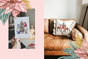 Boho Chic Pastel Christmas Mood, a Seasonal Illustration by Catch the Dream Art (Thumbnail 4 of 9)