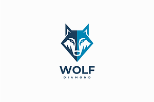 Wolf Diamond Logo, a Branding & Logo Template by yopie