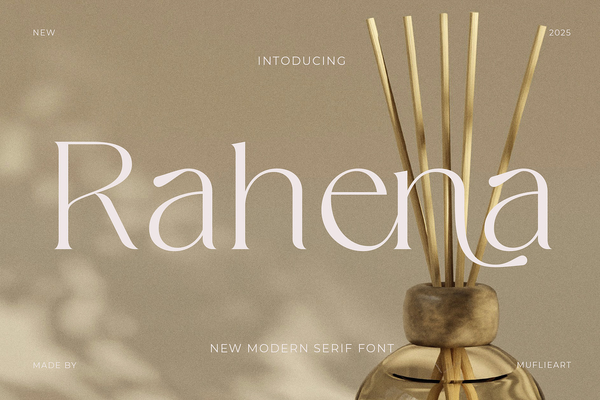 Rahena - New Modern Serif Font, a Serif Font by Muflieart (Photo 1 of 10)